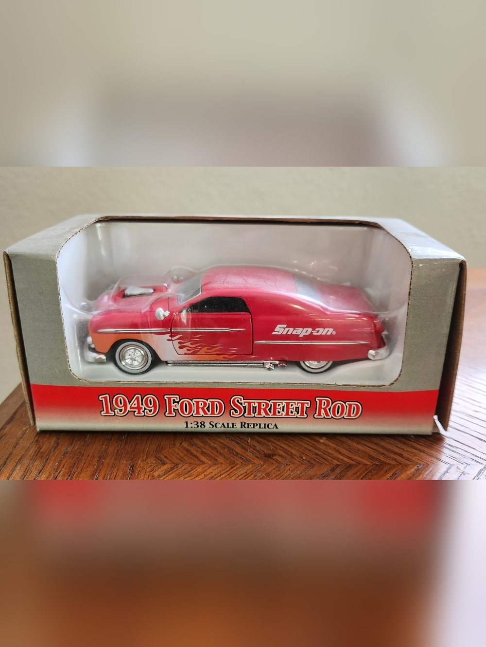 Snap-on 1949 Ford Street Rod Diecast - Red with Flames New In Box